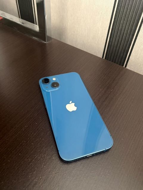 IPhone 13, 128 GB, Mavi, Zəmanət, Barmaq izi, Simsiz şarj — Bakı