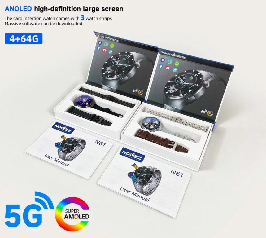 "Nodizz N61 5G smart qol saatı — Ağıllı saatlar və biləkliklər, Bakı (3)