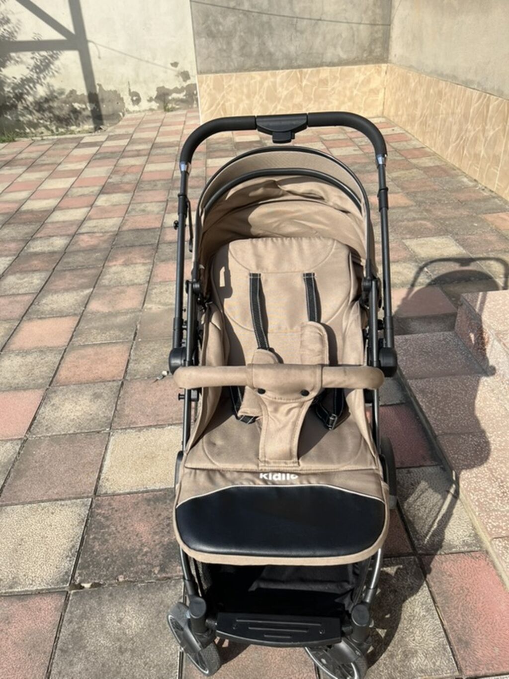 Uşaq arabası – Kidilo brendi, bej rəng — Arabalalar, Sumqayıt (3)