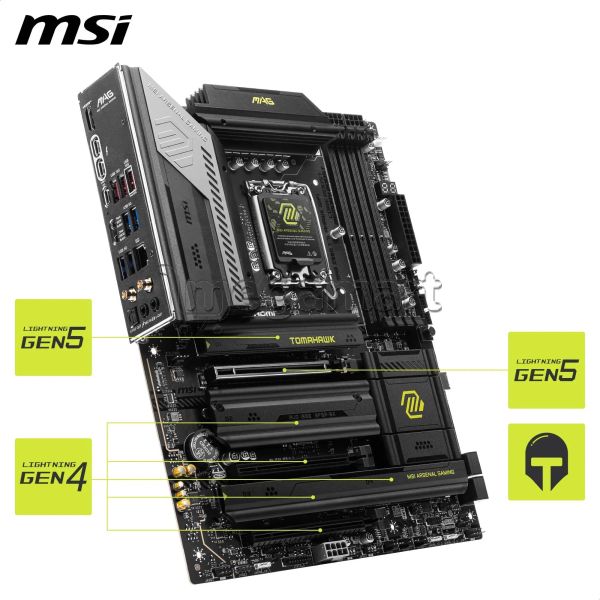 Ana plata msı pro Z890 tomahawk wıfı LGA1851/4DDR5 — Ana platalar, Bakı (2)