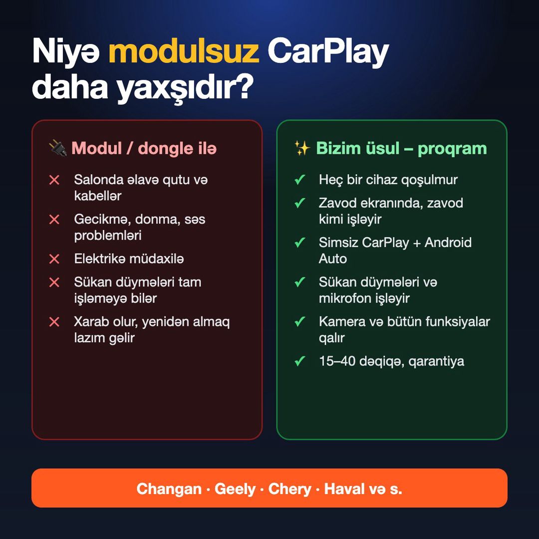 Apple CarPlay və Android Auto — Ehtiyat hissələri və aksesuarlar, Bakı (2)
