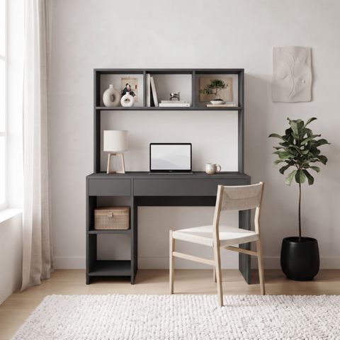 Yazı masası, Ldsp, antrasit, 150x100x50 sm — Bakı
