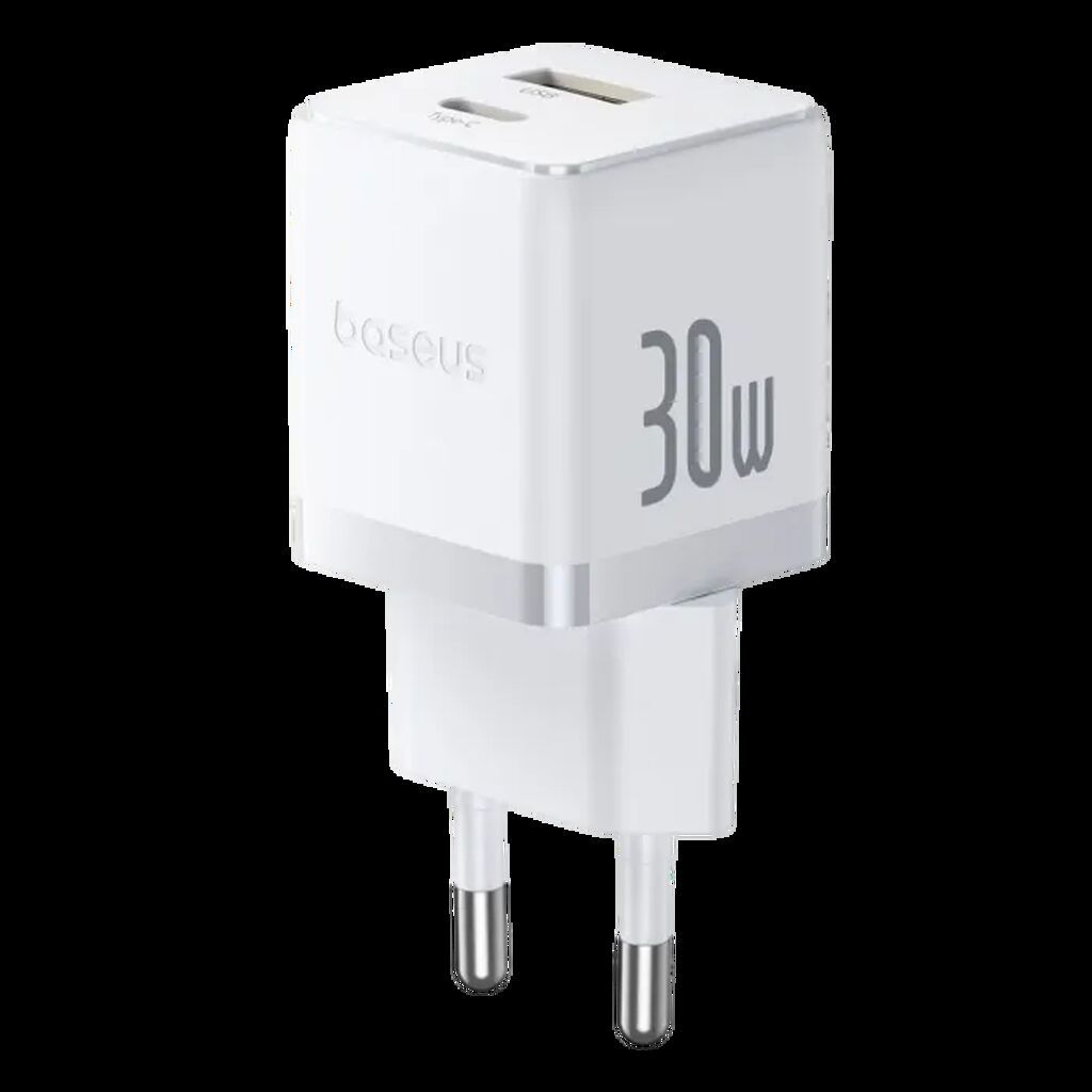 Baseus Palm Fast Charger C+U 30W Usb-c və Usb-a Şarj Adapteri — Şarj cihazları, Bakı