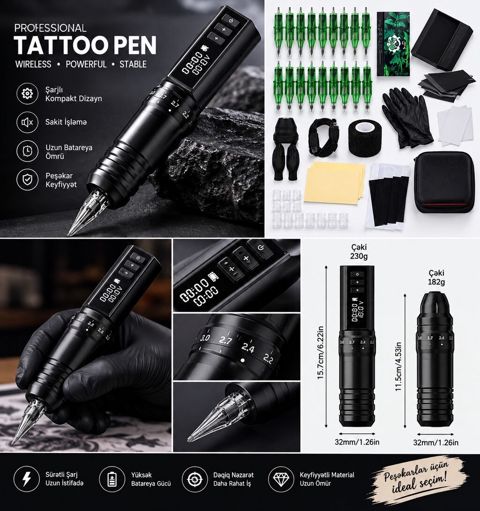 Peşəkar tattoo aparatı satılır işlənməyib 8 saat işləyir — 350 ₼ · Bakı · Digər Peşəkar tattoo aparatı satılır işlənməyib 8 saat işləyir — Bakı