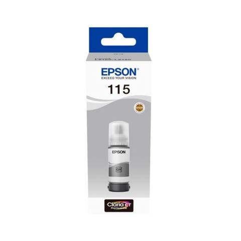 Epson 115 GR C13T07D54A Grey Original EcoTank Mürəkkəb Şüşəsi – 70 ml — Bakı