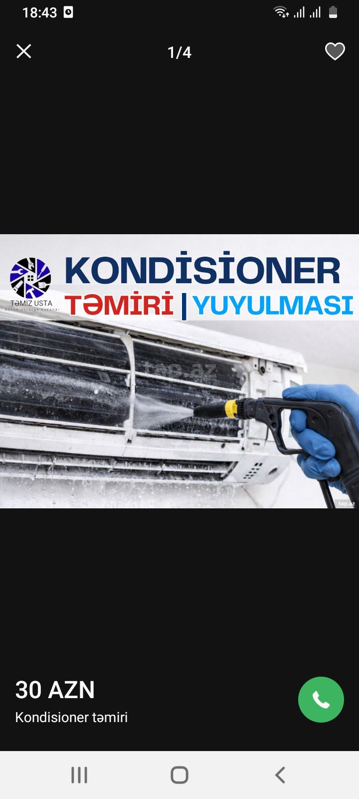 Kondisioner Servis — Azimli Huseyn — Kondisioner və havalandırma sistemi təmiri, Bakı