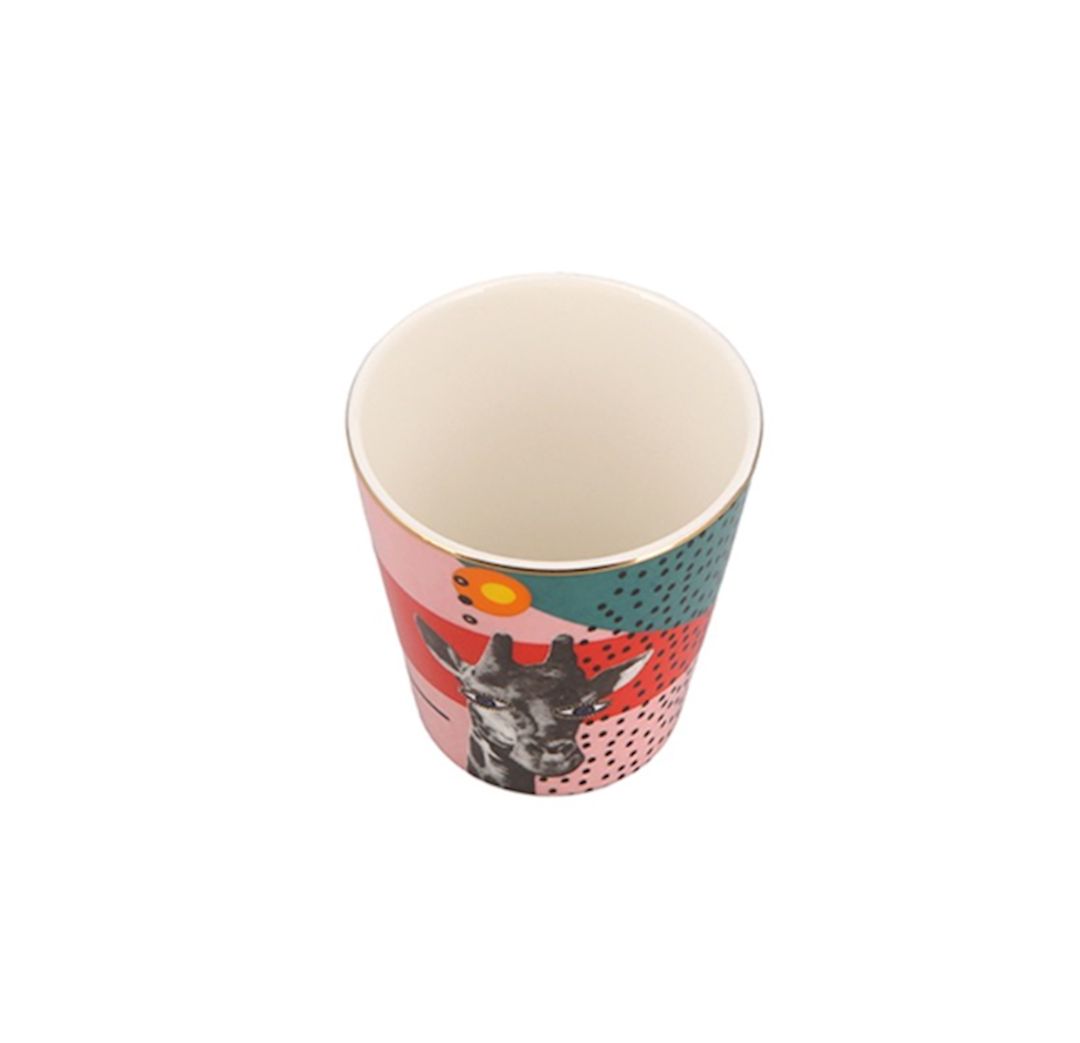 Stəkan Porland Wild Life Giraffe 04ALM005258, farfor, rəngbərəng, 320 ml — Mallar, Bakı (2)