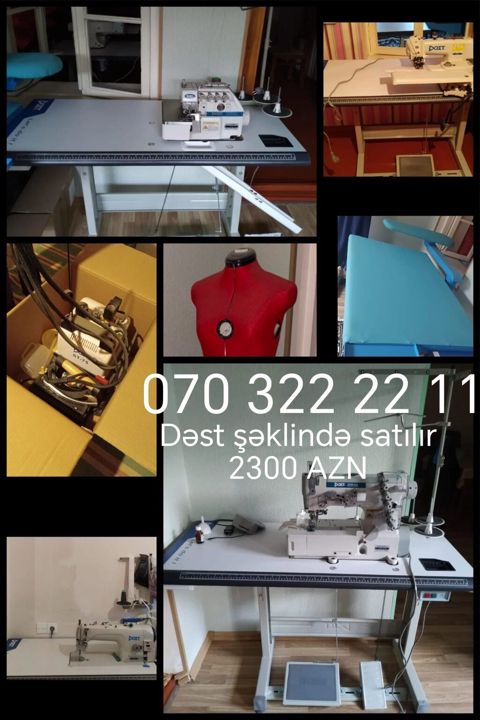Tikiş atelyesi üçün tam dəst avadanlıq Şəkillərdəki dəst bir yerdə — 2 300 ₼ · Mehdiabad · Tikiş və işəmə maşınları Tikiş atelyesi üçün tam dəst avadanlıq Şəkillərdəki dəst bir yerdə — Mehdiabad