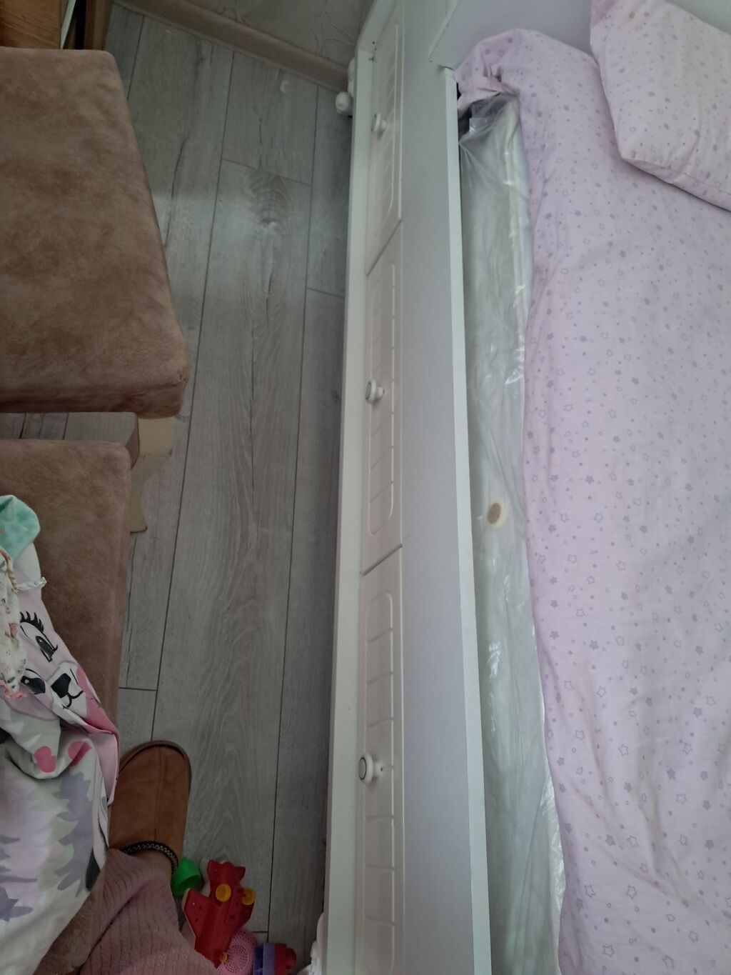 Oğlan və qız üçün, İşlənmiş, Dördbucaq, Beşik, Dəstsiz, Matras ilə, Yellənmə mexanizmsiz — Bəşikləri, Masazır (6)