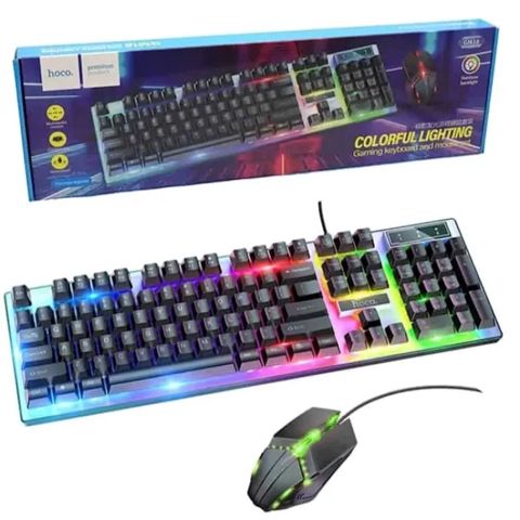 Hoco GM18 Simli Klaviatura və Siçan Dəsti Gaming LED USB Hoco GM18 — Bakı