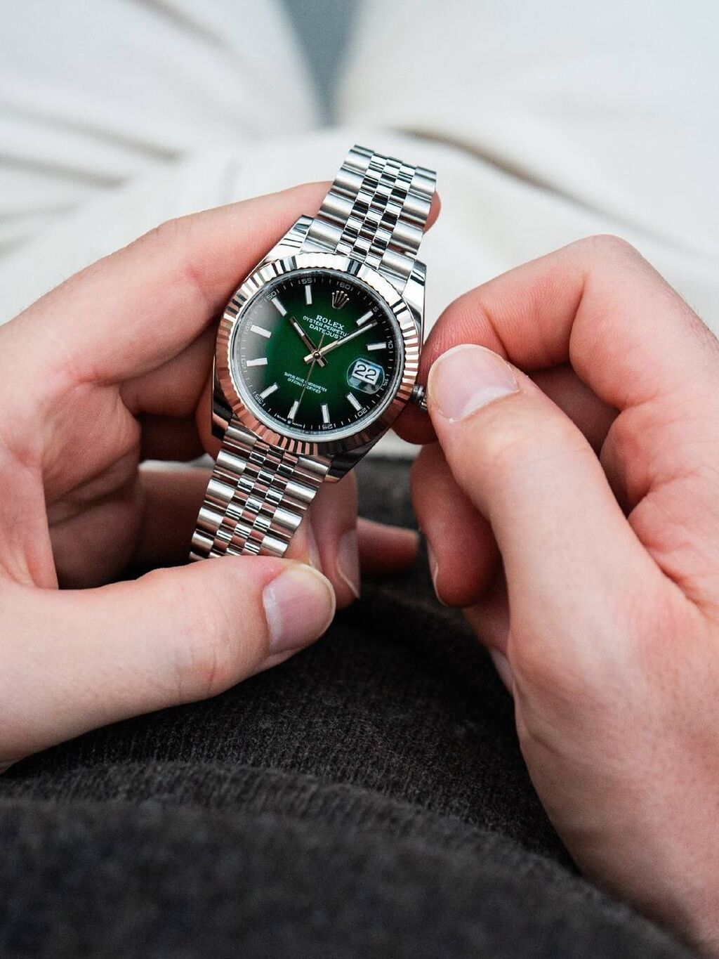 Yeni, Qol saatı, Rolex, rəng - Yaşıl — Qol saatları, Bakı (2)
