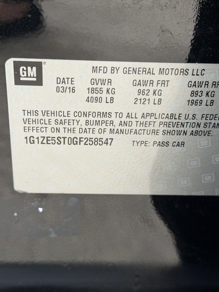 Chevrolet Malibu, 1.5 L, 2016 il, 187 000 km — Avtomobillər, Bakı (10)