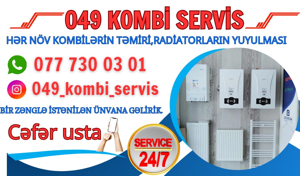 Kombi Servis, Santexnik — Cəfər cəfərzadə — Kombi, qazanca və su isitici təmiri, Bakı (3)