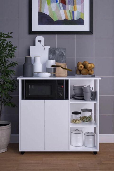 Şkaf mətbəx üçün Ev Plus Moka, Ldsp, ağ, 90x40x90 sm — Bakı