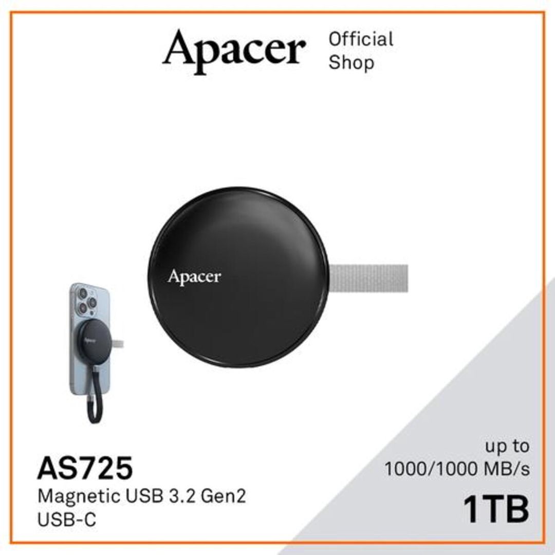 Apacer Magnetic Portable SSD USB 3.2 Gen 2 — Kompüterlər və noutbuklar, Bakı (4)