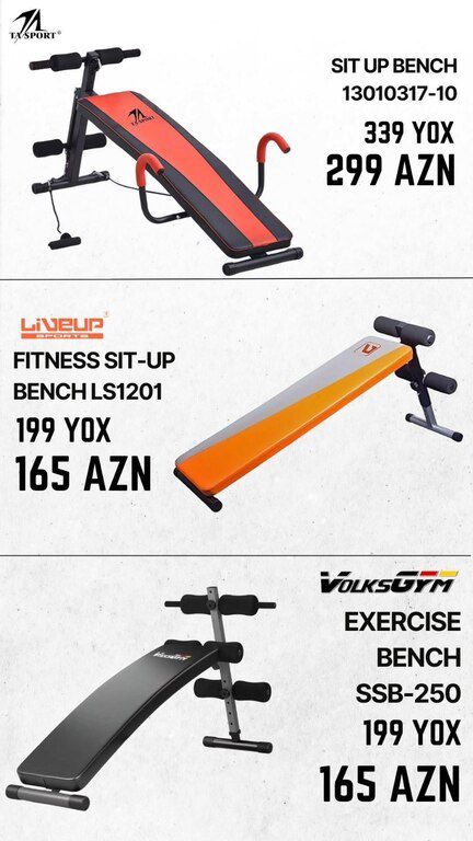 Abdominal press üçün idman skamyaları — İdman, hobi, istirahət, Bakı (11)