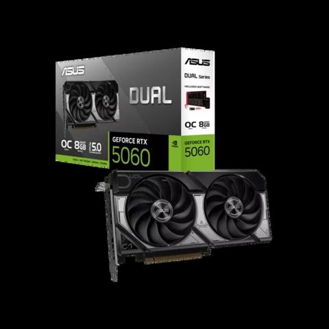 ASUS Dual GeForce RTX 5060 8GB GDDR7 OC Edition (90YV0N12-M0NA00) — Bakı