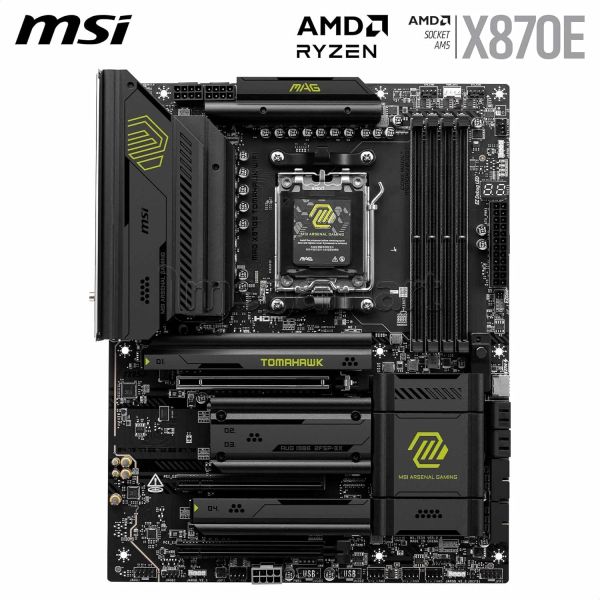 Ana plata MSI MAG X870E Tomahawk Wıfı AM5 ,Ryzen 9000/8000/7000,4xDDR5 — Ana platalar, Bakı (2)
