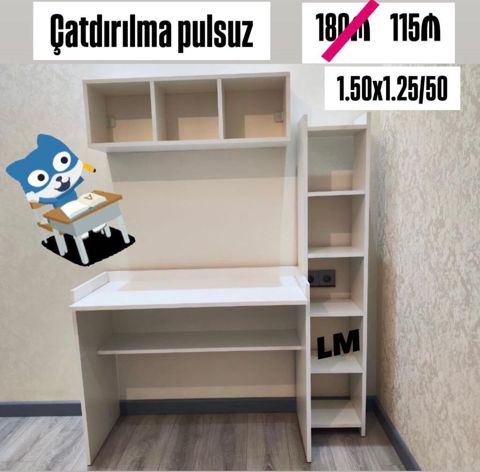 *Yazı masası / iş masası* _*Endirimlə*_ Qiymət *115₼* Məhsul yeni — Min bir xirdavat dunyasi