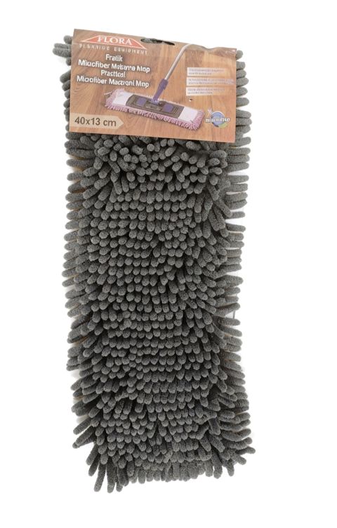 Lif süpürgə üçün taxma Flora, 40 sm, mikrofibra, boz — Bakı