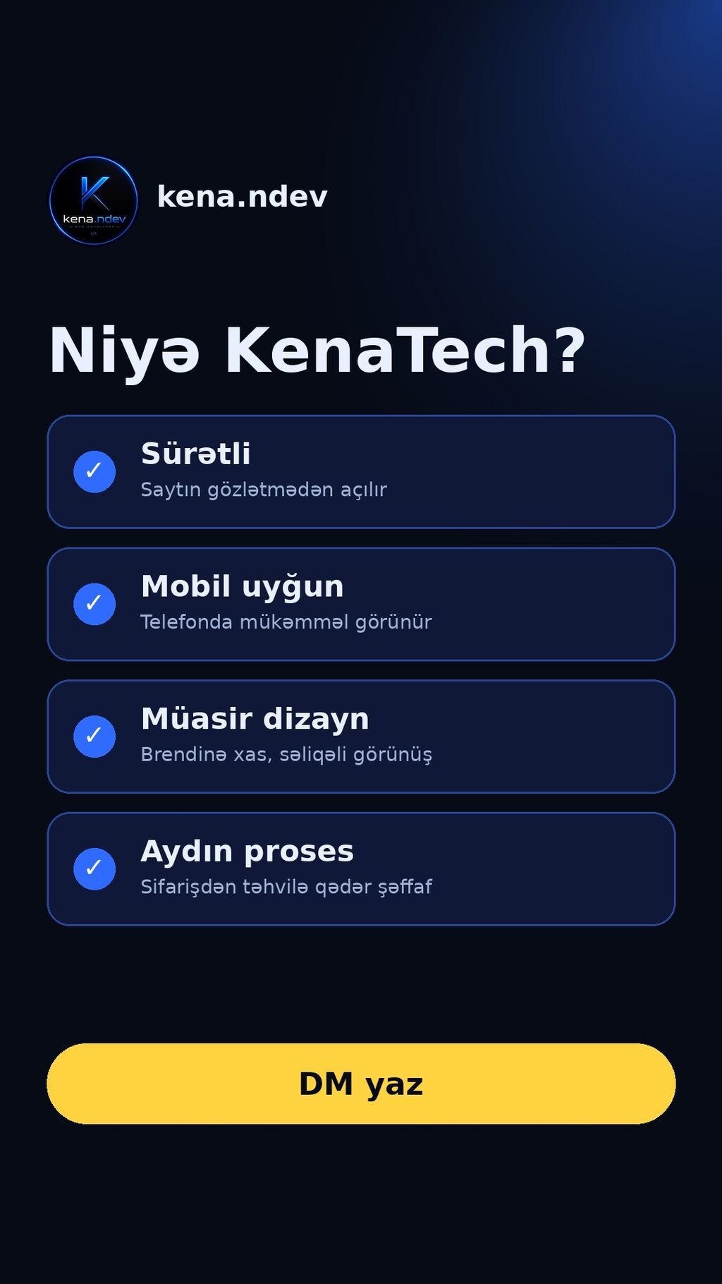 Veb saytların hazırlanması — Vebsayt və tətbiqlərin yaradılması, Bakı (3)