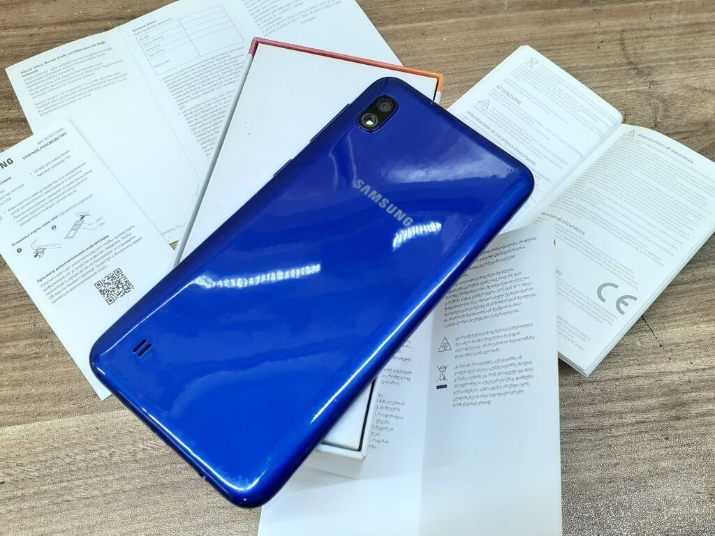 Samsung Galaxy A10, 32 GB, rəng - Göy, Zəmanət, Düyməli, Sensor — Samsung, Gəncə (7)