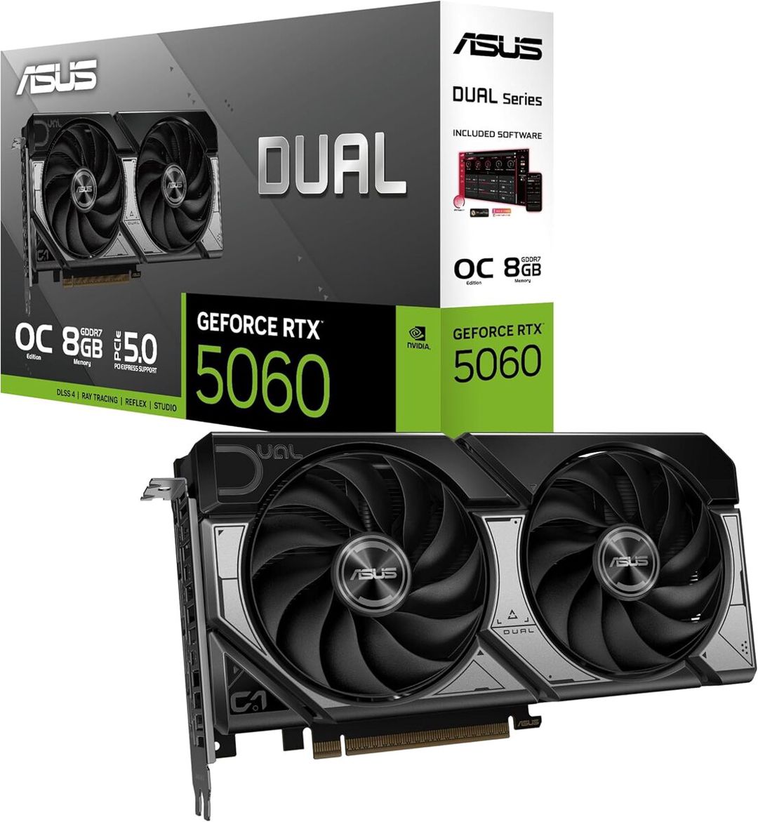 Asus Dual RTX 5060 8GB OC Edition — Kompüterlər və noutbuklar, Bakı