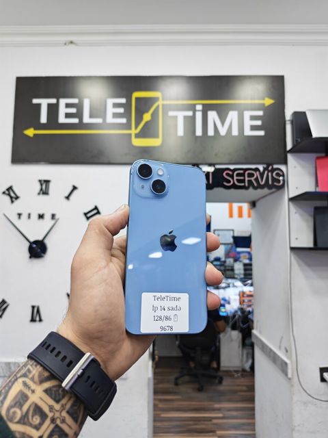 Apple iPhone 14 Blue 128GB/6GB — Bakı
