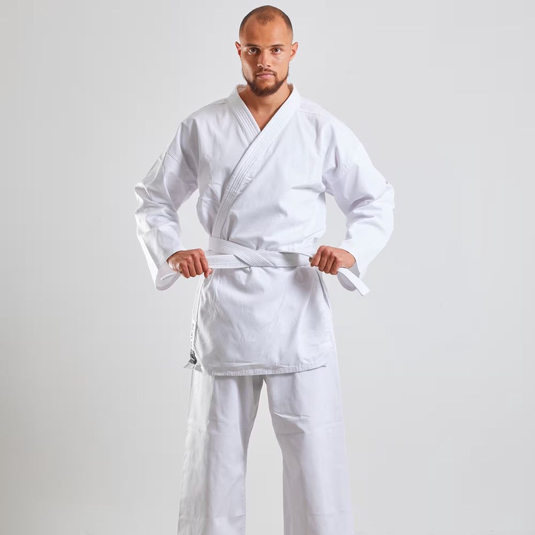 Karate məşqi üçün kimono Decathlon Outshock 100, ağ, pambıq/poliester, 180 sm — Mallar, Bakı