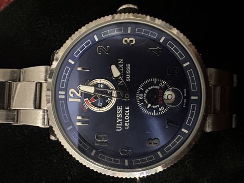 Ulysse Nardin “Marine” tərzində avtomatik qol saatı Orginaldır. Qulpu — Masazır