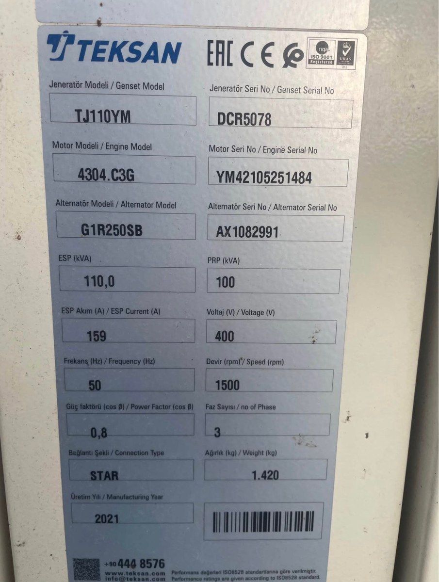 Generator Teksan — Biznes və avadanlıq, Bakı (3)