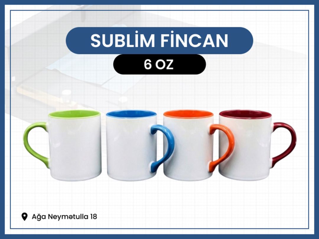 Sublim fincan — Qablar və mətbəx əşyaları, Bakı