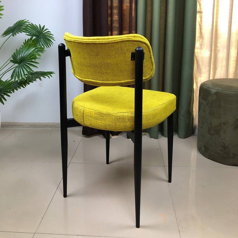 Stul Delgroup Moka Standart, sarı, ağac/dəmir/parça, 46x46x84 sm, 180 kq - Delgroup1175 — Stullar, Bakı (3)