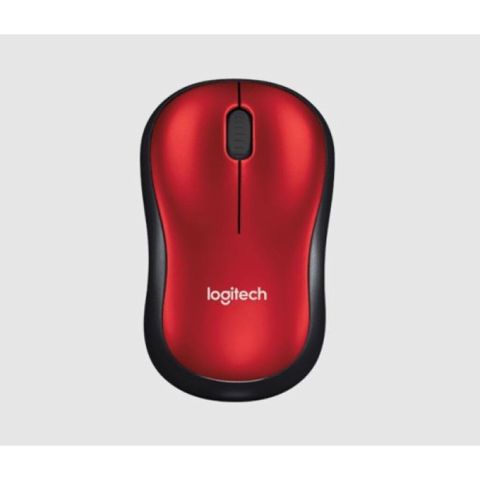 Logitech M185 Simsiz Optik Siçan (Red, 910-002240) Kompakt, etibarlı — Bakı