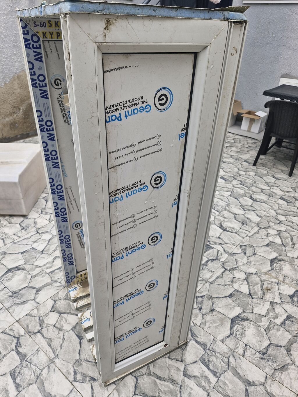 PVC qapı dəsti - Material: PVC profil (Skypen S-60), iç paneli Geant — Pəncərələr, qapılar, balkonlar, Masazır (3)