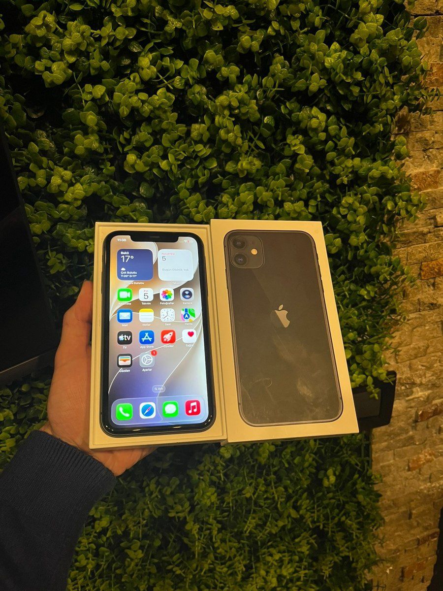 Apple iPhone 11 Black 128GB/4GB — Smartfonlar, Bakı (3)