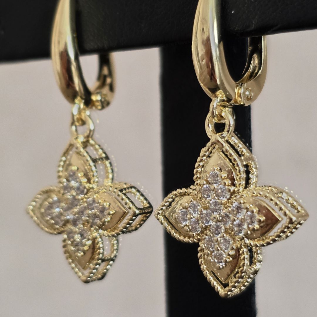 Sırğalar, Qızılı, Hipoallergik ərinti, 30 mm — Mallar, Bakı (3)