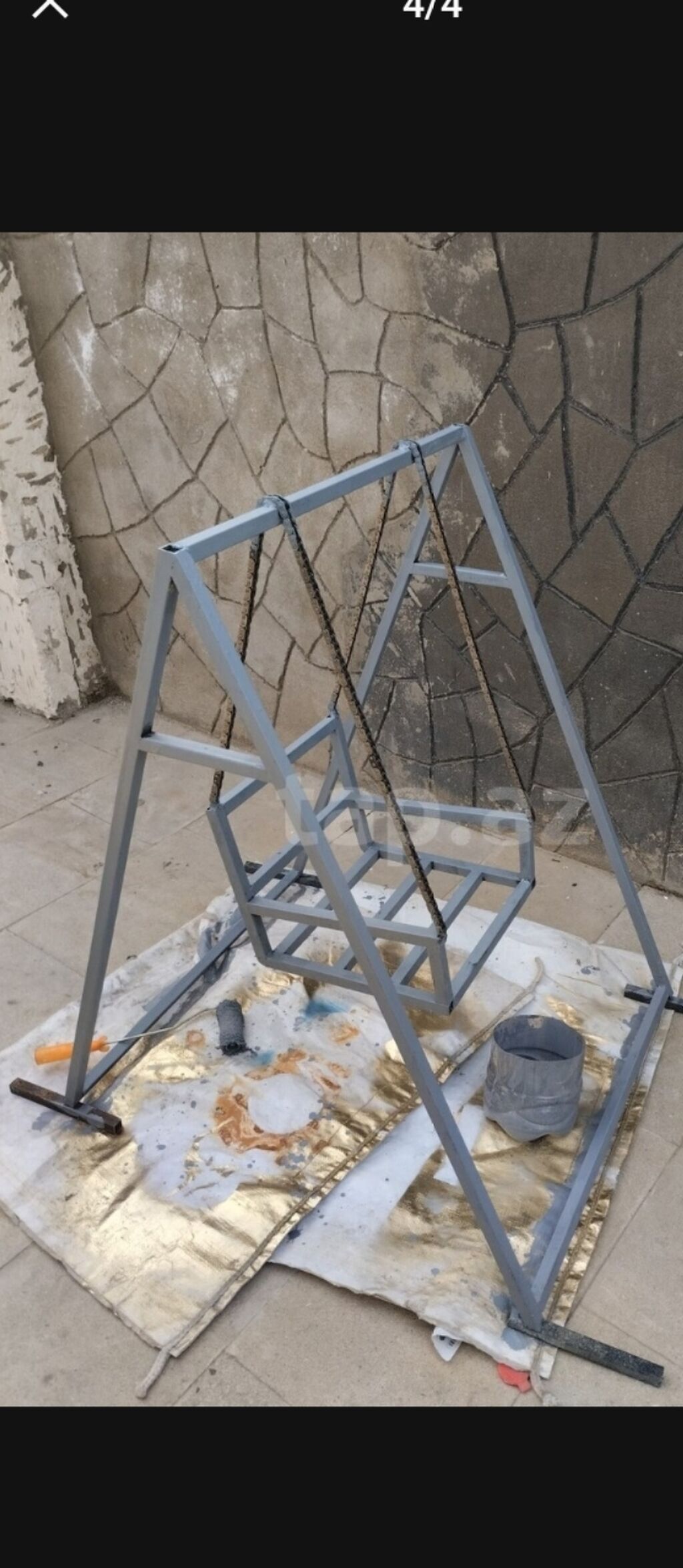 Metal yelləncək karkası - Material: qalın divarlı metal profil boru — Yelləncəklər-yuvaları və hamaklar, Pirəkəşkül (4)