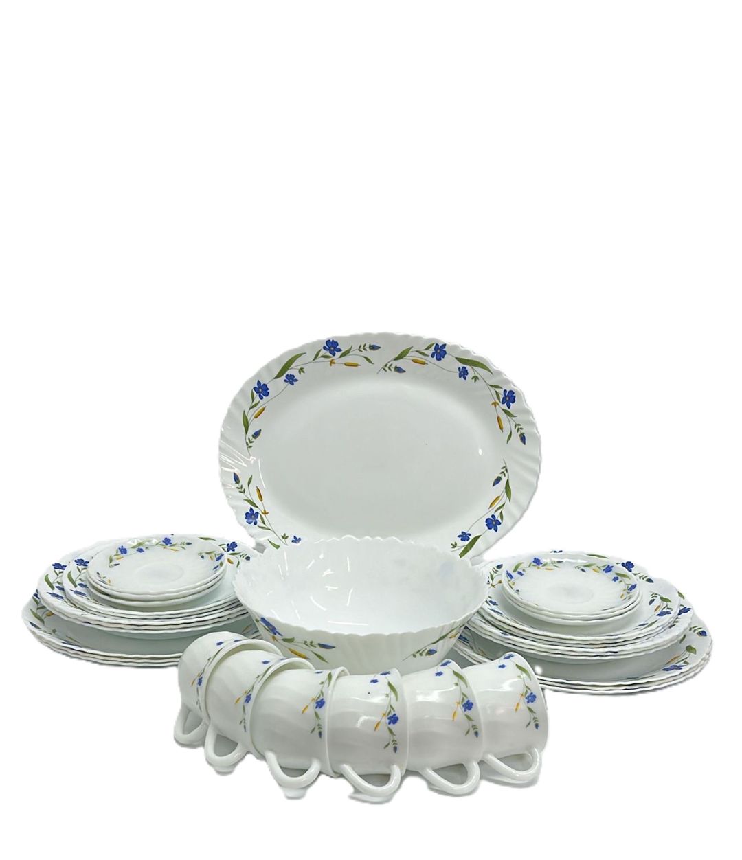 Nahar dəsti 04000662, 38 parça, ağ — Mallar, Bakı