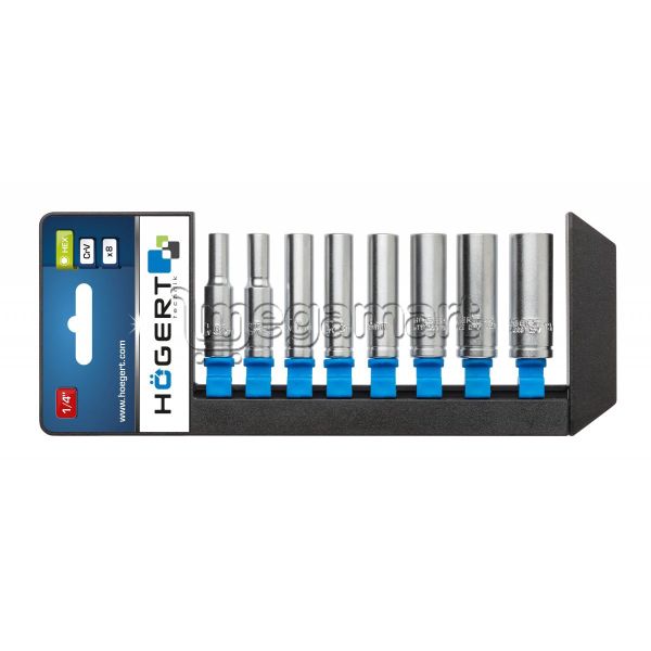Altıbucaqlı Başlıqlar dəsti (Dərin) 50 mm 1/4 Högert HT1A886 — Alətlər, Bakı