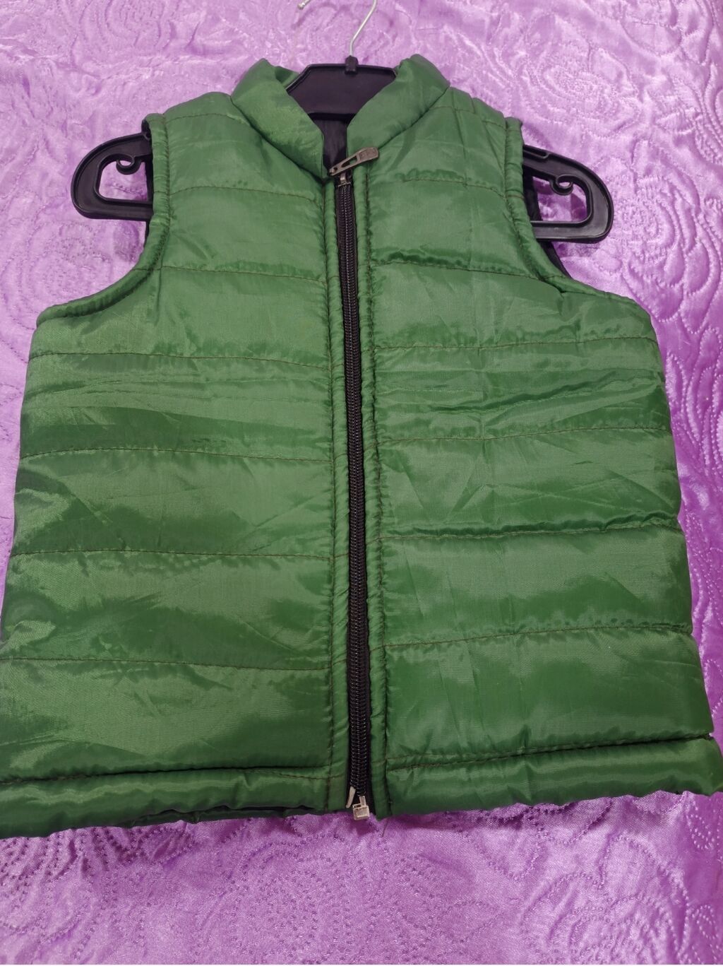 Uşaq üçün yüngül şişmə jilet - Rəng: yaşıl - Model: qolsuz, düzbucaq — Uşaq geyimi, Xırdalan (2)