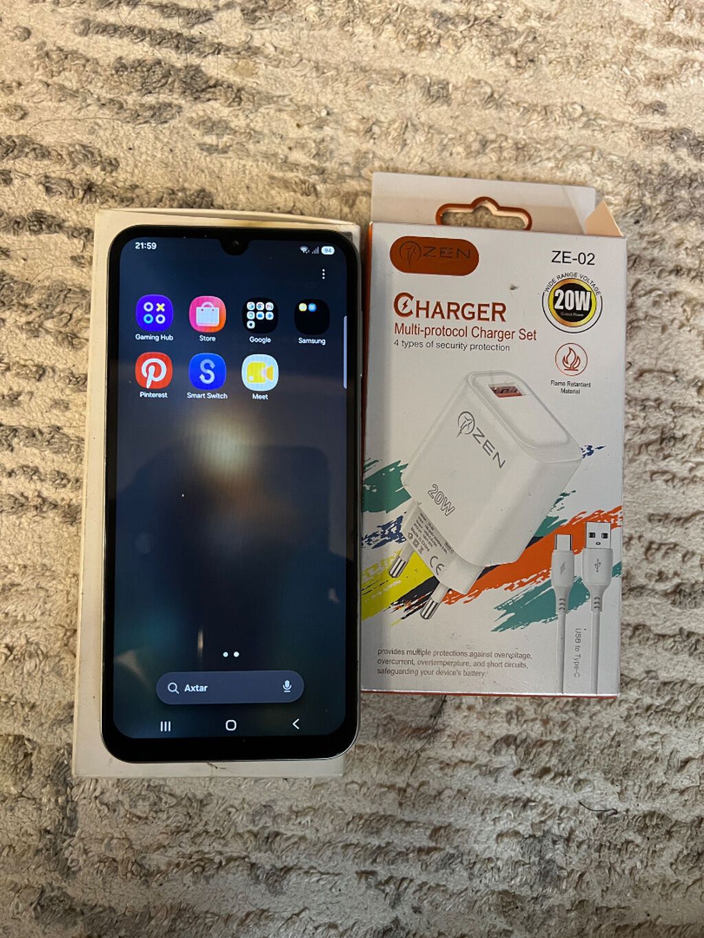 Samsung Galaxy A24 4G, 128 GB, rəng - Gümüşü, Sensor, Face ID — Samsung, Bakı (6)