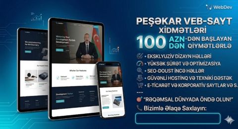 Web sayt xidməti — Bakı