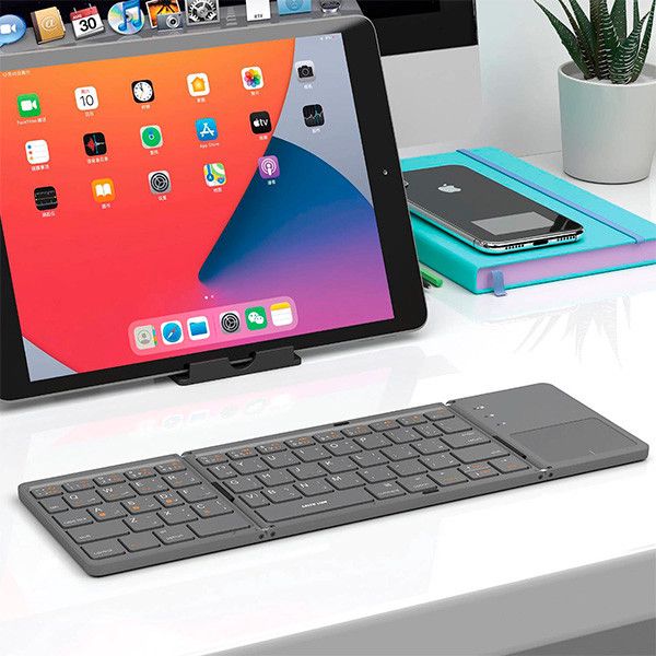 Green Lion Foldable Bluetooth Keyboard (Gnfldbtkbgy) Black — Noutbuk aksesuarları, Bakı (2)