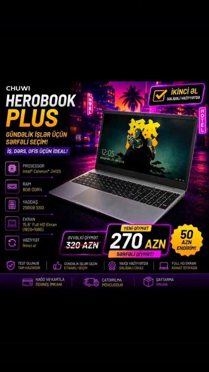 Chuwı Herobook Plus — Noutbuklar, Bakı