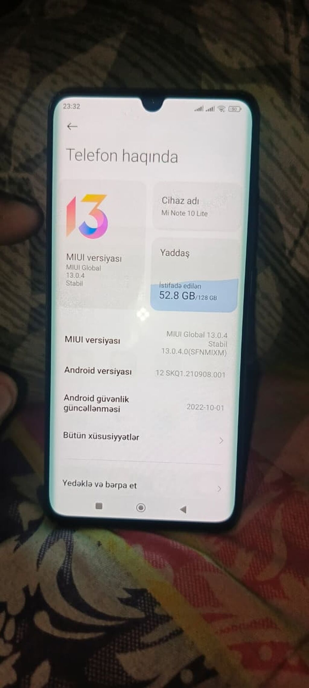 Xiaomi Mi Note 10 Lite, 128 GB, rəng - Qara, İki sim kartlı — Xiaomi, Bakı (3)