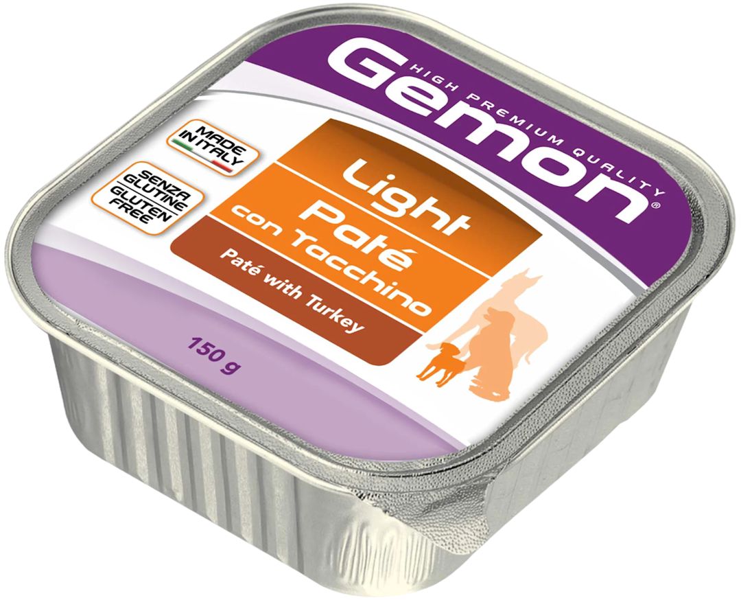 İtlər üçün nəm yem Gemon Adult Dog Light Turkey 150 q — Mallar, Bakı