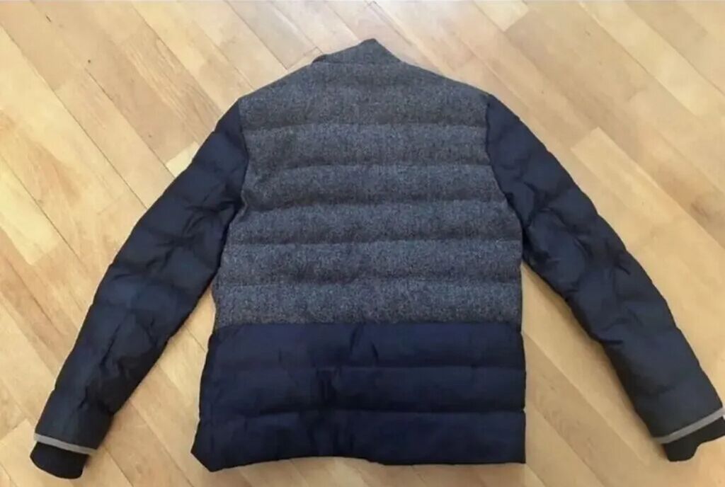 Qara rəngli, diaqonal naxışlı qapiton kişi gödəkçə - Model: qapiton — Uşaq geyimi, Bakı (8)
