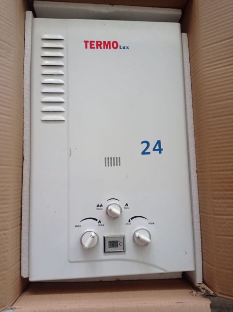 Termo Lux 24 qazla işləyən su qızdırıcısı - Qüvvə sinfi: 24 (yüksək — 40 ₼ · Şabran · Su qızdırıcılar Termo Lux 24 qazla işləyən su qızdırıcısı - Qüvvə sinfi: 24 (yüksək — Şabran