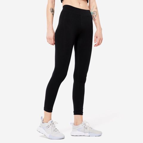 Qadınlar üçün leqqins Decathlon 8511798, qara, pambıq/elastan, ölçü XXL — Bakı
